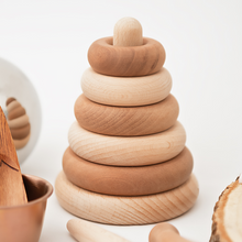 Load image into Gallery viewer, Wooden Stacker - Navy Baby