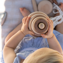 Load image into Gallery viewer, Wooden Stacker - Navy Baby