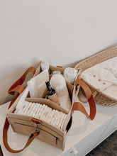 Load image into Gallery viewer, Broken Shoulder Strap **SECONDS** XL Nappy Caddy - Beige
