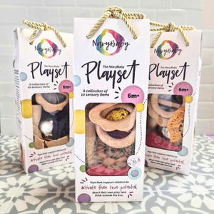 10pc Sensory Play Set - Navy Baby