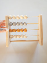 Load image into Gallery viewer, Wooden Abacus - Grey / Orange Brown - last one + marked down
