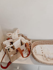 XL Nappy Caddy - Beige