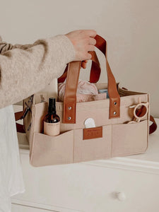 XL Nappy Caddy - Beige
