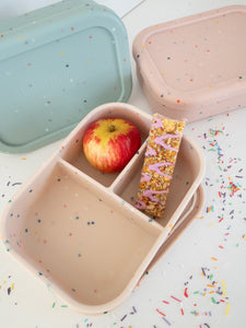 Silicone Snack Box - Cream Confetti
