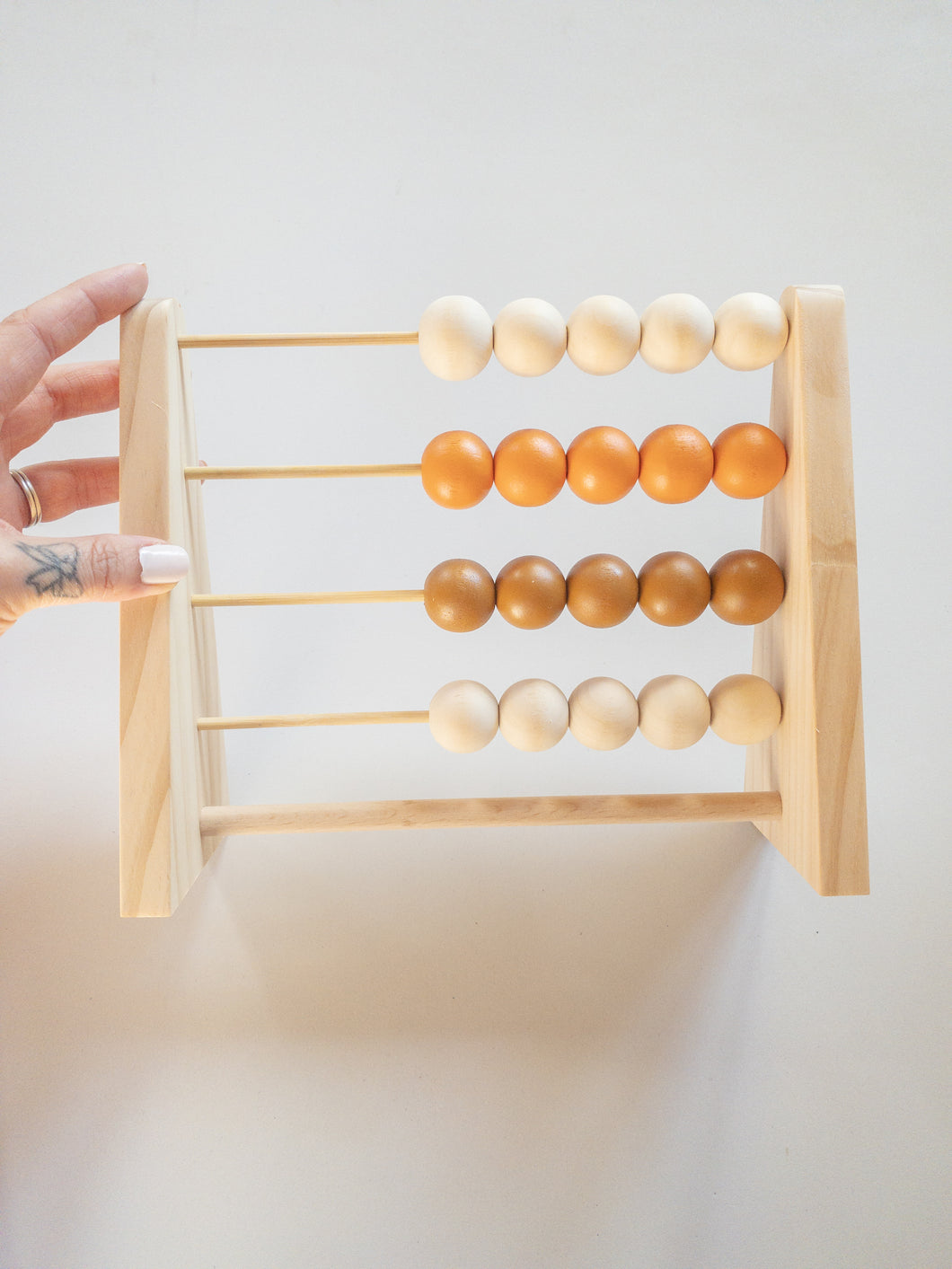 Wooden Abacus - Brown / Orange Brown