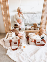 Load image into Gallery viewer, Vanilla Teddy Nappy Caddy - XL
