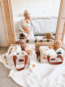 Vanilla Teddy Nappy Caddy - XL