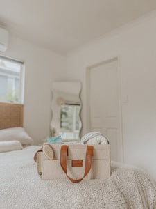 Vanilla Teddy Nappy Caddy - XL