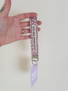 Kiki and Co wristlet keychain - YOU ARE APPRECIATED
