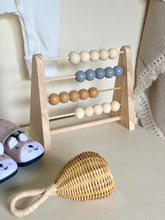 Load image into Gallery viewer, Wooden Abacus - Grey / Orange Brown

