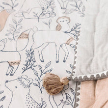 Load image into Gallery viewer, Crane Baby Cot Fitted Sheet - Ezra Woodland
