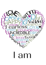 Load image into Gallery viewer, I am - Heart Affirmation Print

