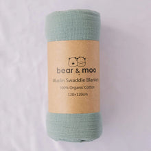 Load image into Gallery viewer, Muslin Swaddle Blanket | 100% Organic Cotton
