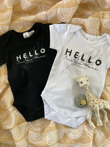 Hello I’m New Here - Baby Announcement Onesies